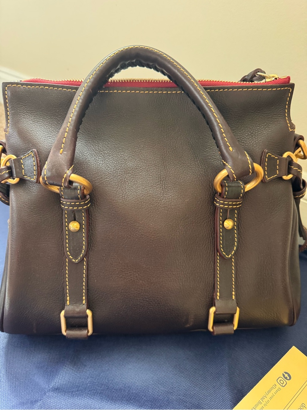 Dooney and Bourke Florentine satchel in Brown Tmoro - Picture 9 of 10